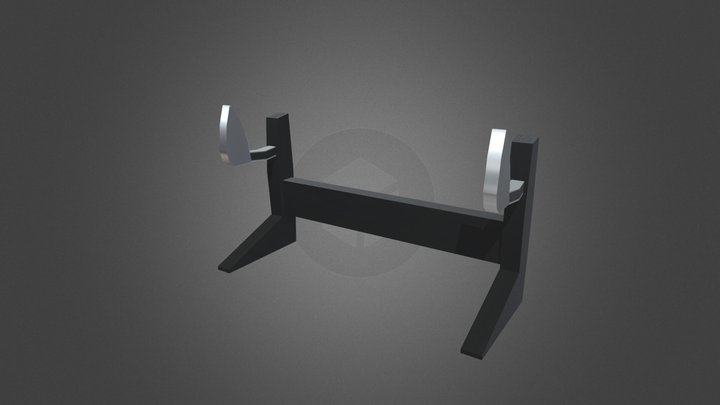 Low Poly Katana Holder 3D Model