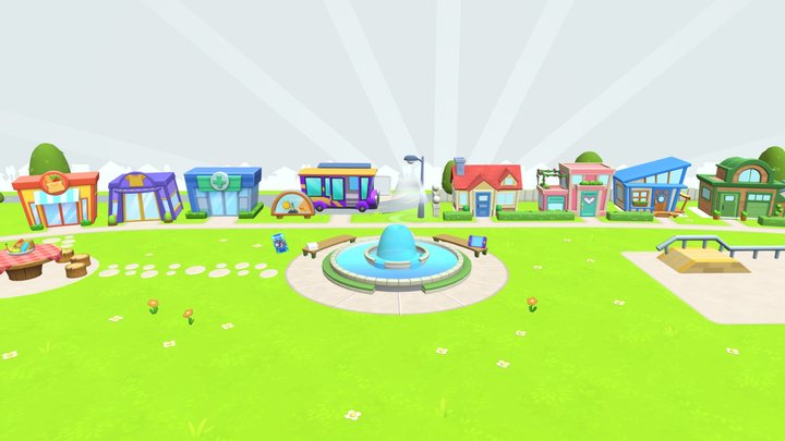 My Talking Tom Friends 2 Map 3D Model