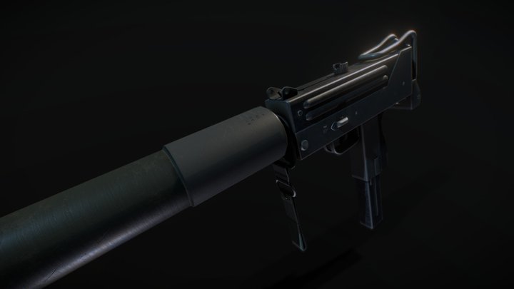 Ingram M10 3D Model