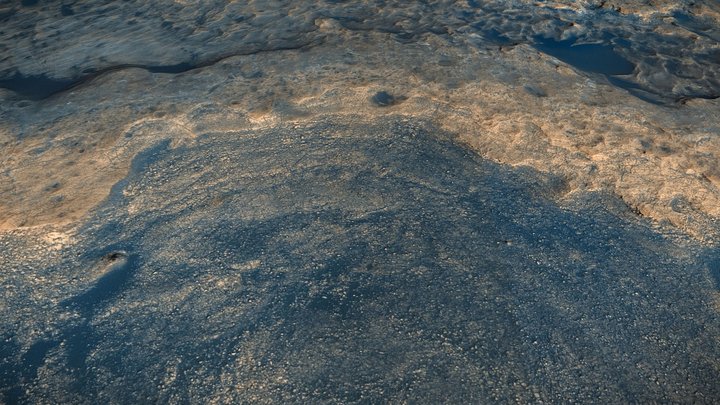 Mars / Gale Crater / Vera Rubin Ridge [ 2km ] 3D Model