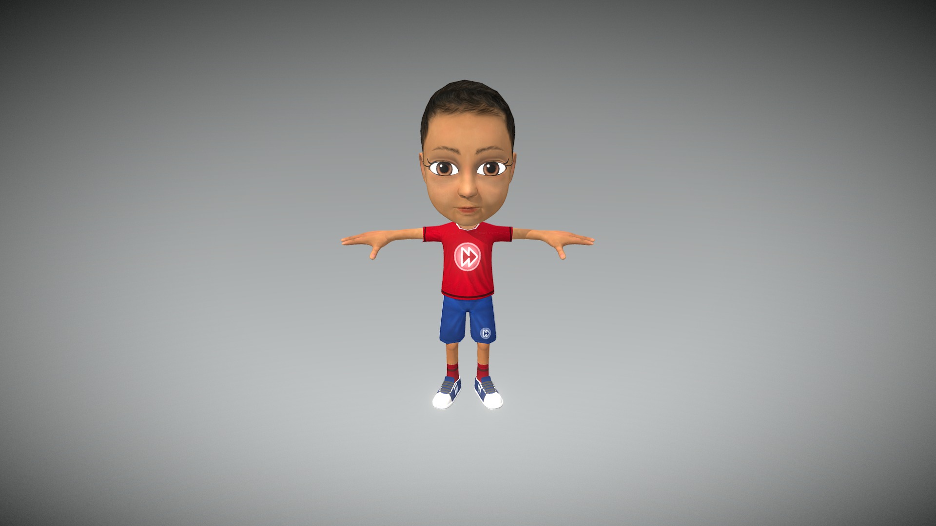 3D model Bboy Hip Hop Move - This is a 3D model of the Bboy Hip Hop Move. The 3D model is about a toy doll with arms.