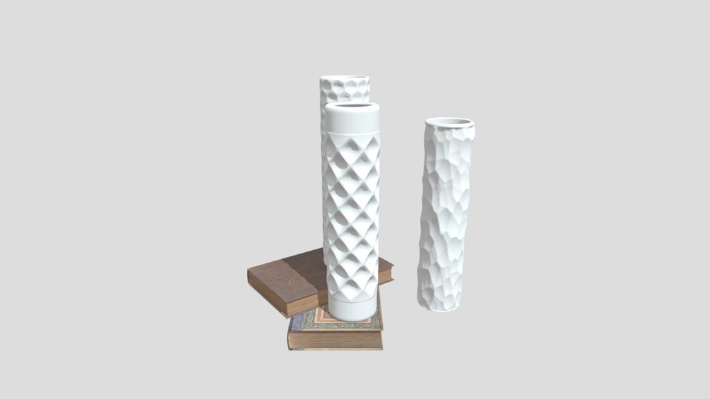 Rustic Book Ceramic Vases