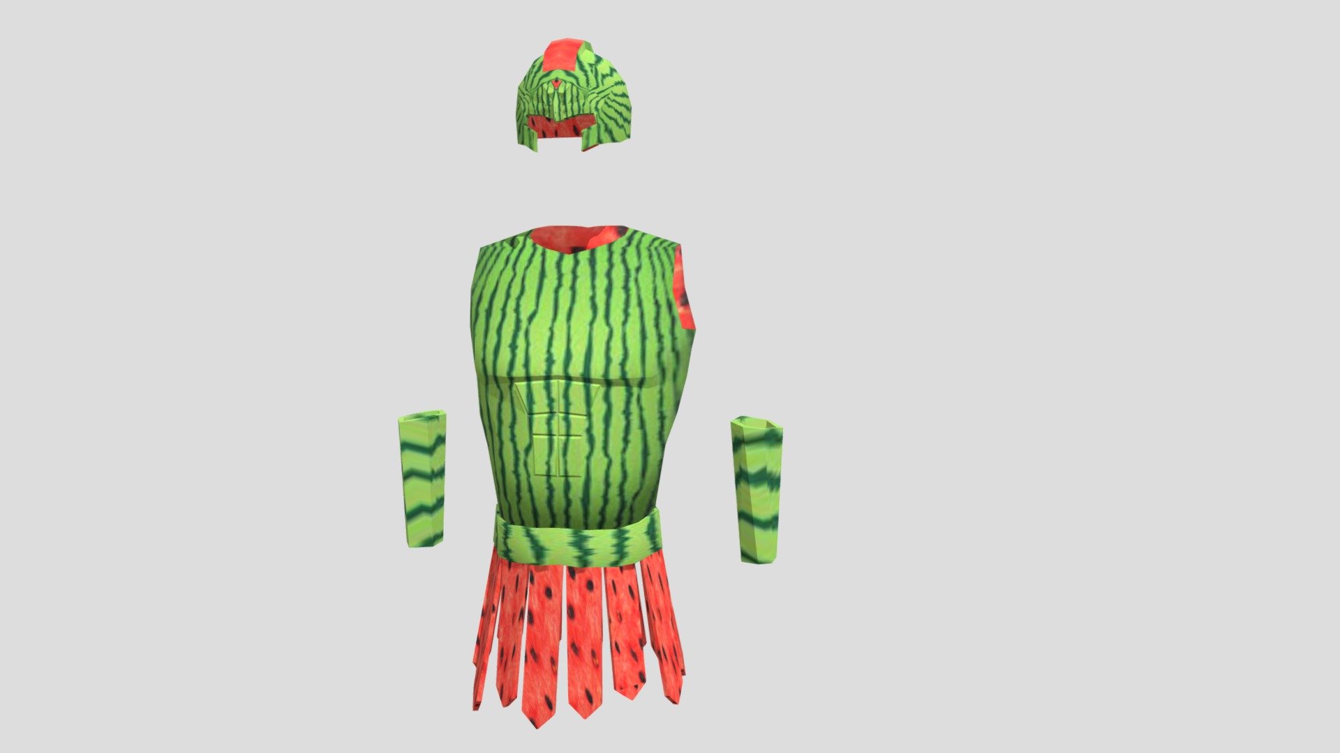 Watermelon Warrior Armour 3D model by oconop23 [17aff08] Sketchfab