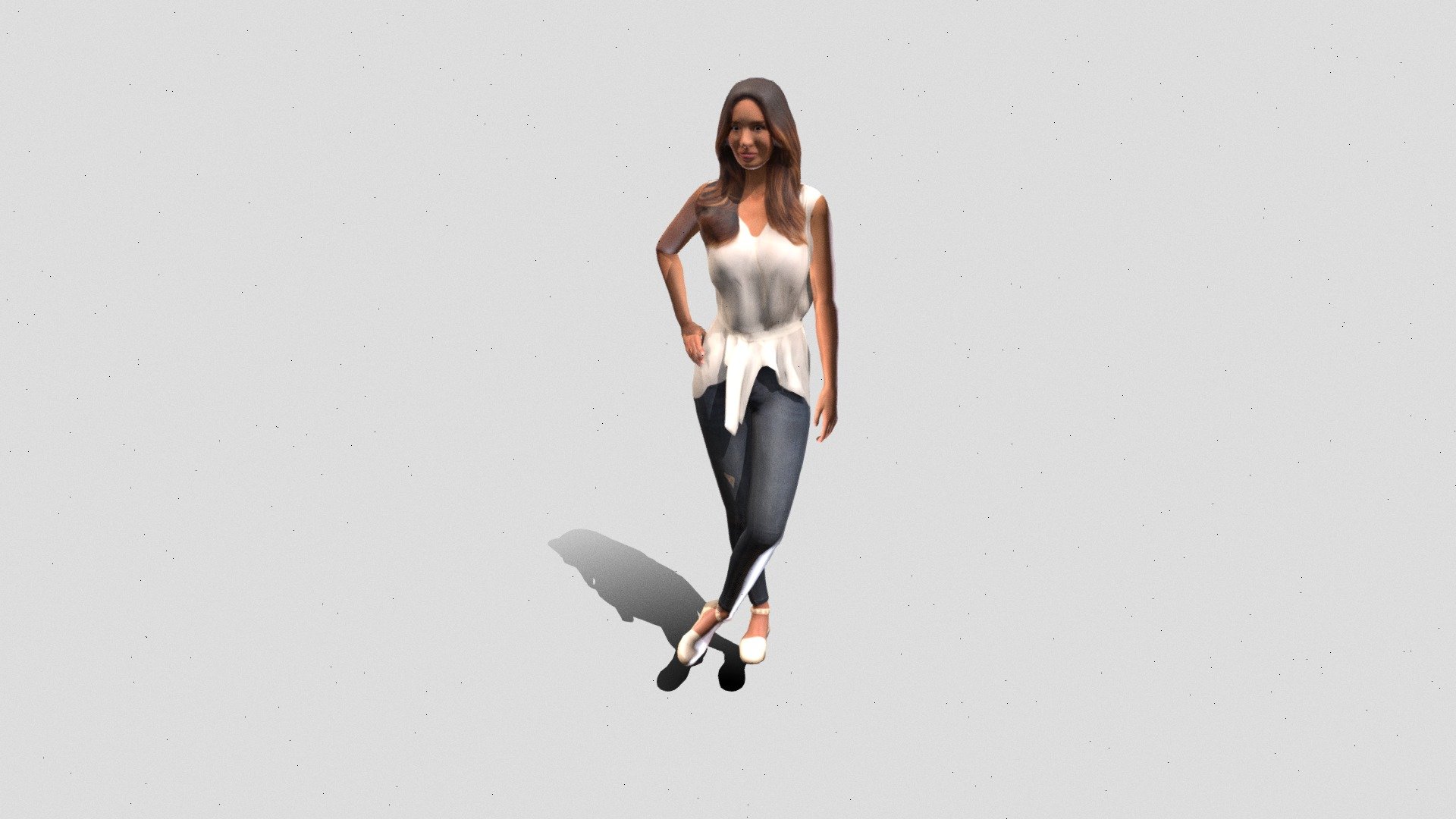 Female animated character without KI - Download Free 3D model by ...