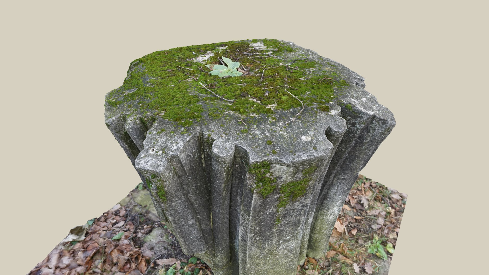 Säulenfragment — Sketchfab embed 3D viewer
