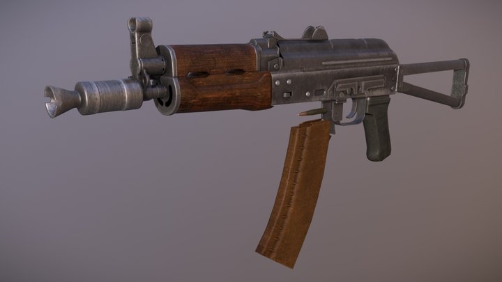 AKS 74U 3D Model