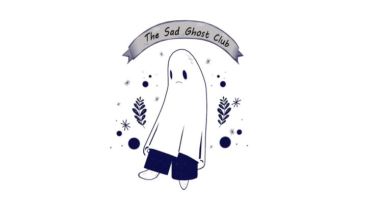 Hand Painted The Sad Ghost Club 3D Model