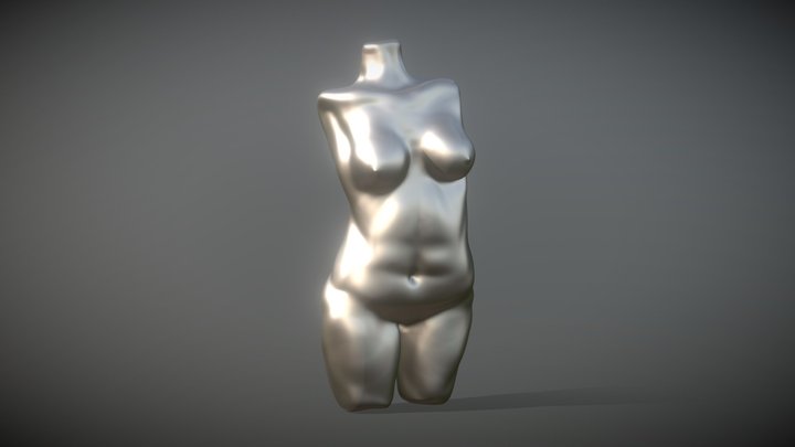 Women Body Statue 3D Model
