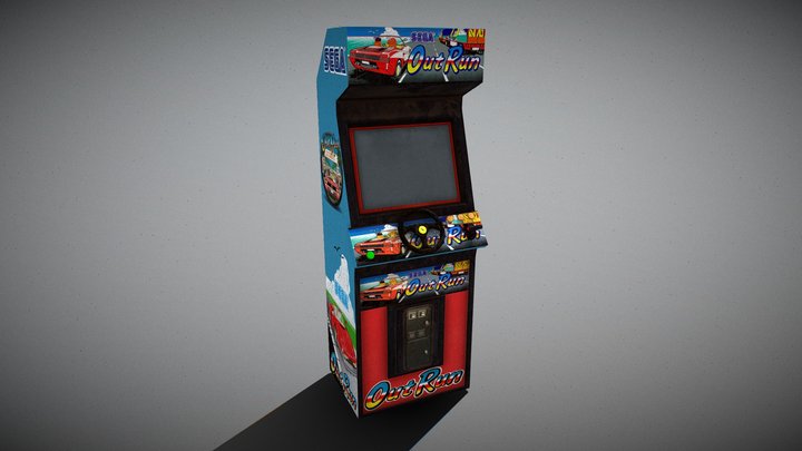 OUT RUN ARCADE 3D Model