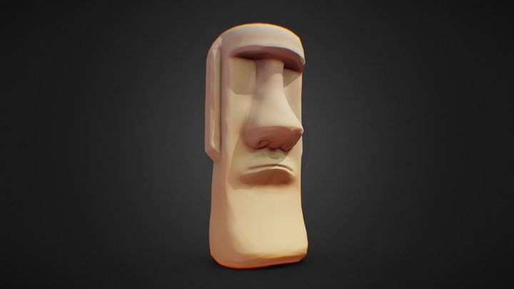 Moai Head Statue – Modello 3D gratuito STL