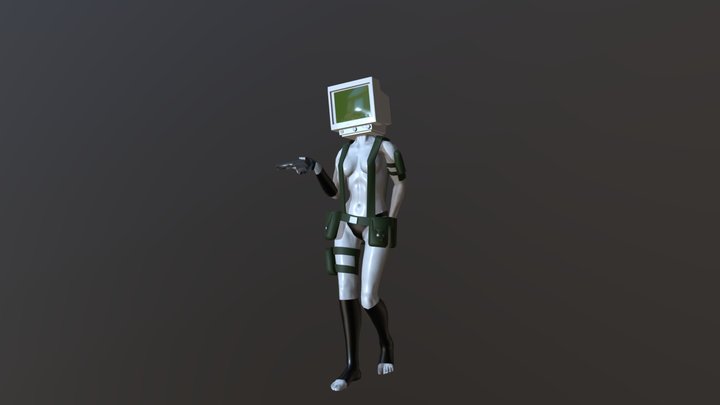 MMG - Military Monitor Girl 3D Model