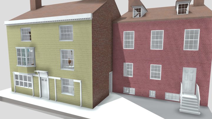 8-9 College Street, Winchester in 1800 3D Model