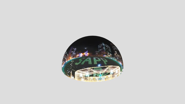 PanoAR Sapporo White Illumination 2020 Half dome 3D Model