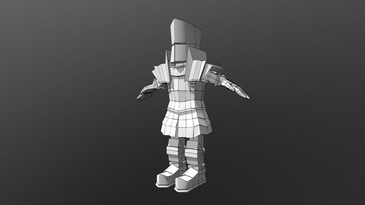 Knight (low poly) 3D Model