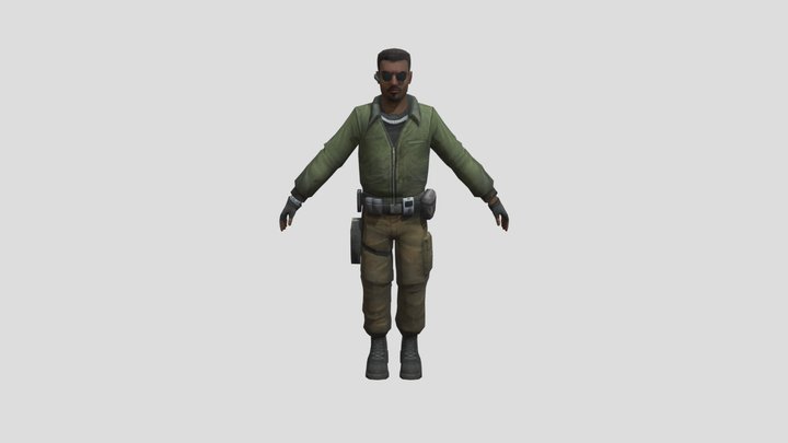 Terrorist 3 3D Model