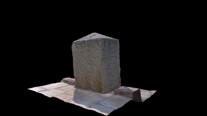 Monolito de la Fuente de la Peña. Aspe.1868 3D Model