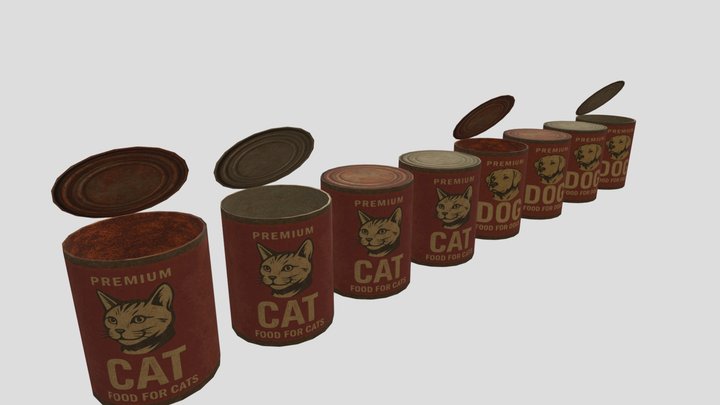 Dog Cat Food Can – Modello 3D gratuito STL