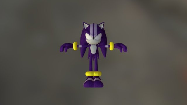 Sonic And The Secret Rings - Darkspine Sonic 3D Model