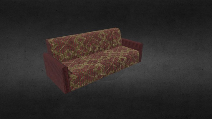 Old Sofa 3D Model