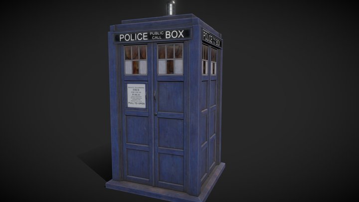 Fascinations Metal Earth Tardis Doctor Who Blue Police Box 3D Model Kit MMS400M 