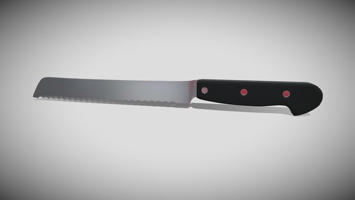 Bread Knife 3D Model