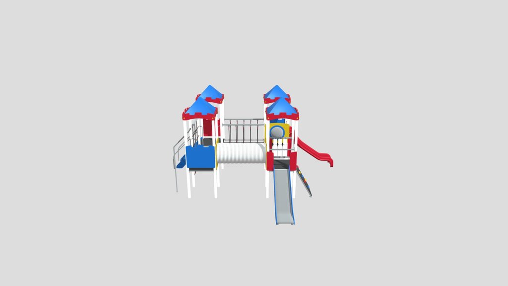 Playground Setup With Four Towers