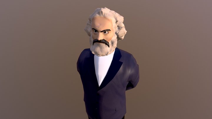 Karl Marx 3D Model
