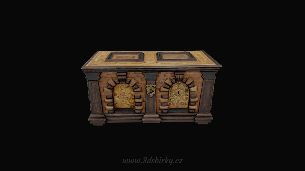 Guild chest / Cechovní truhlice — Sketchfab embed 3D viewer