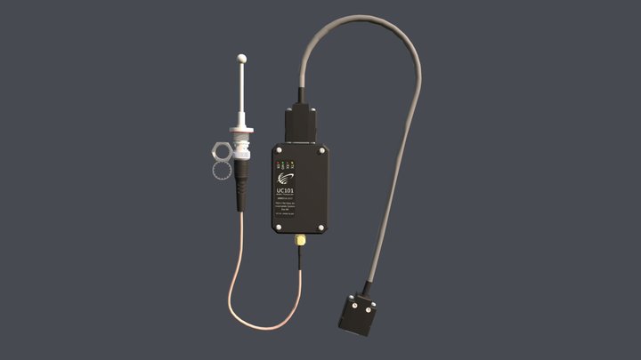 UC401 Starter Kit – Transponder, Antenna, Cables 3D Model