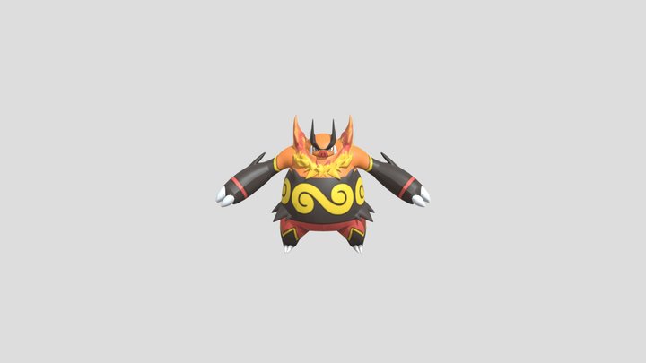 Emboar - Pokemon – Free 3D Model STL