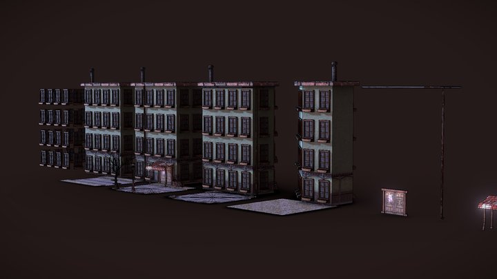Abandoned City - Assets - 3D Model - On Sale 3D Model