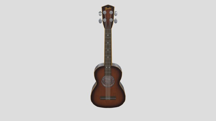 Ukulele 3D Model