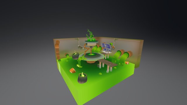 3D Environment Radiation Lab 3D Model