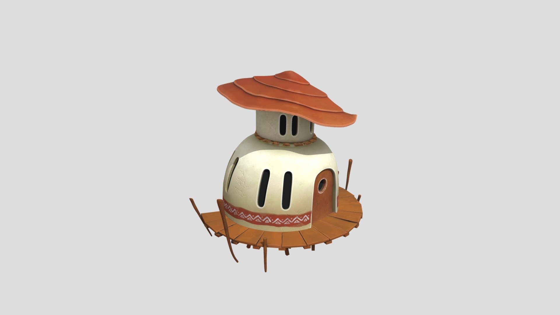 Fantasy Mushroom House — Sketchfab embed 3D viewer