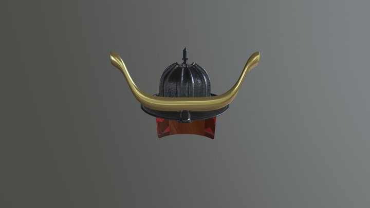 Samurai Helmet 3D Model