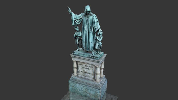 Denkmal August Hermann Francke 3D Model