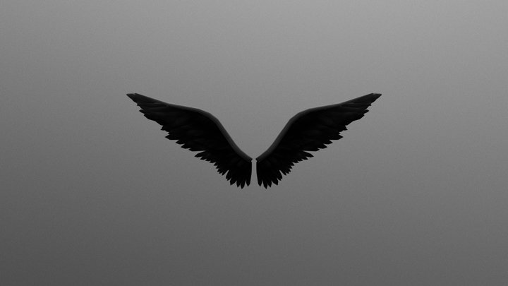 Dark Angel Wings 3D Model