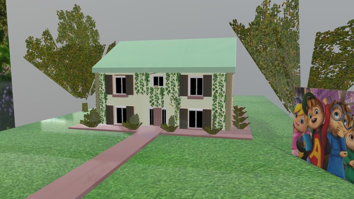 ALVIN CHIPMUNKS 3D HOUSE_ FROM 3D CARTOON
