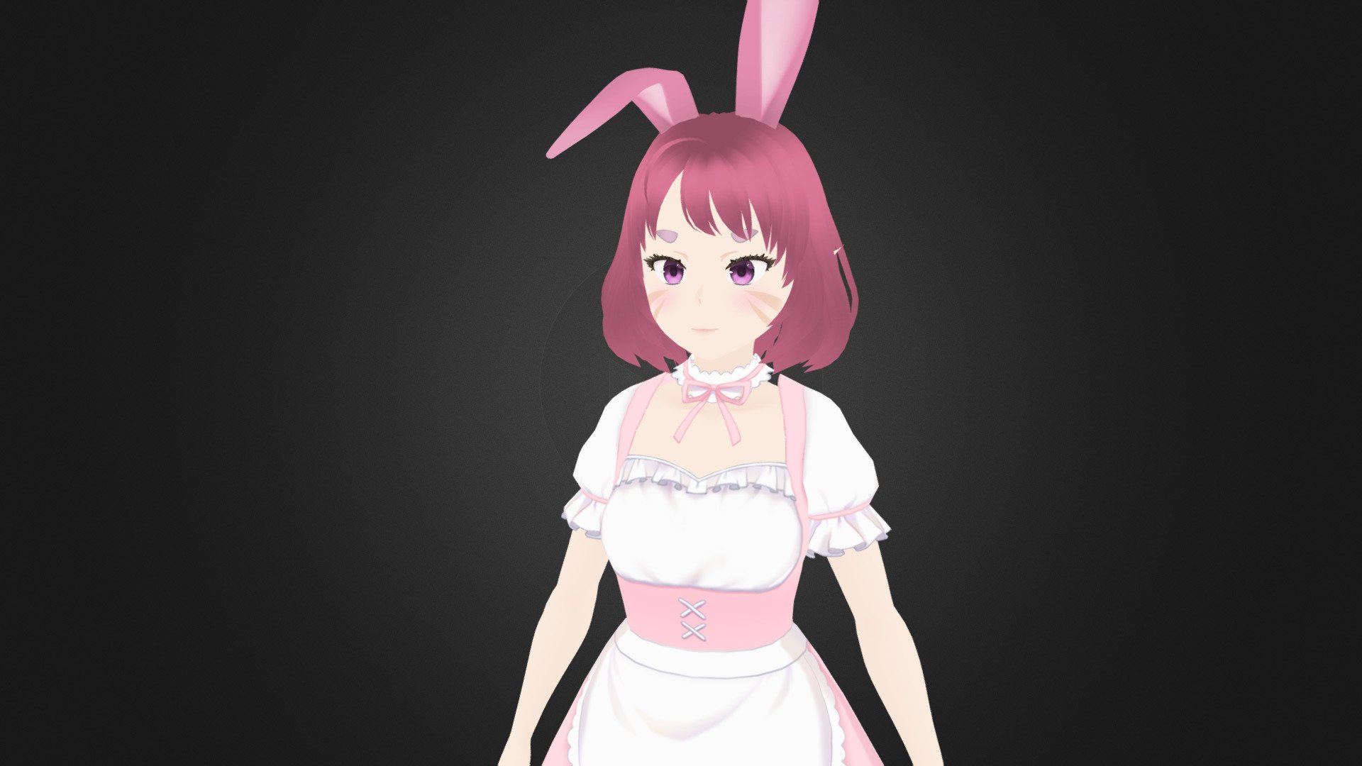 3D Anime Character Girl For Blender 10 - Buy Royalty Free 3D Model By ...