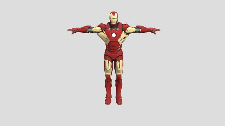 Iron Man 3D Model | Superhero Game Character