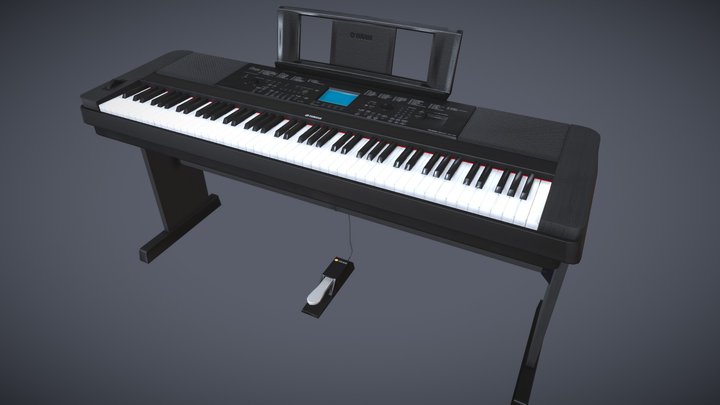 Yamaha DGX 660 Piano 3D Model