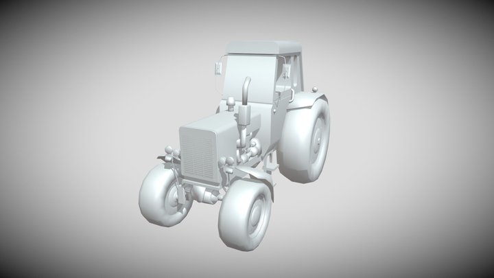 tractor draft 3D Model