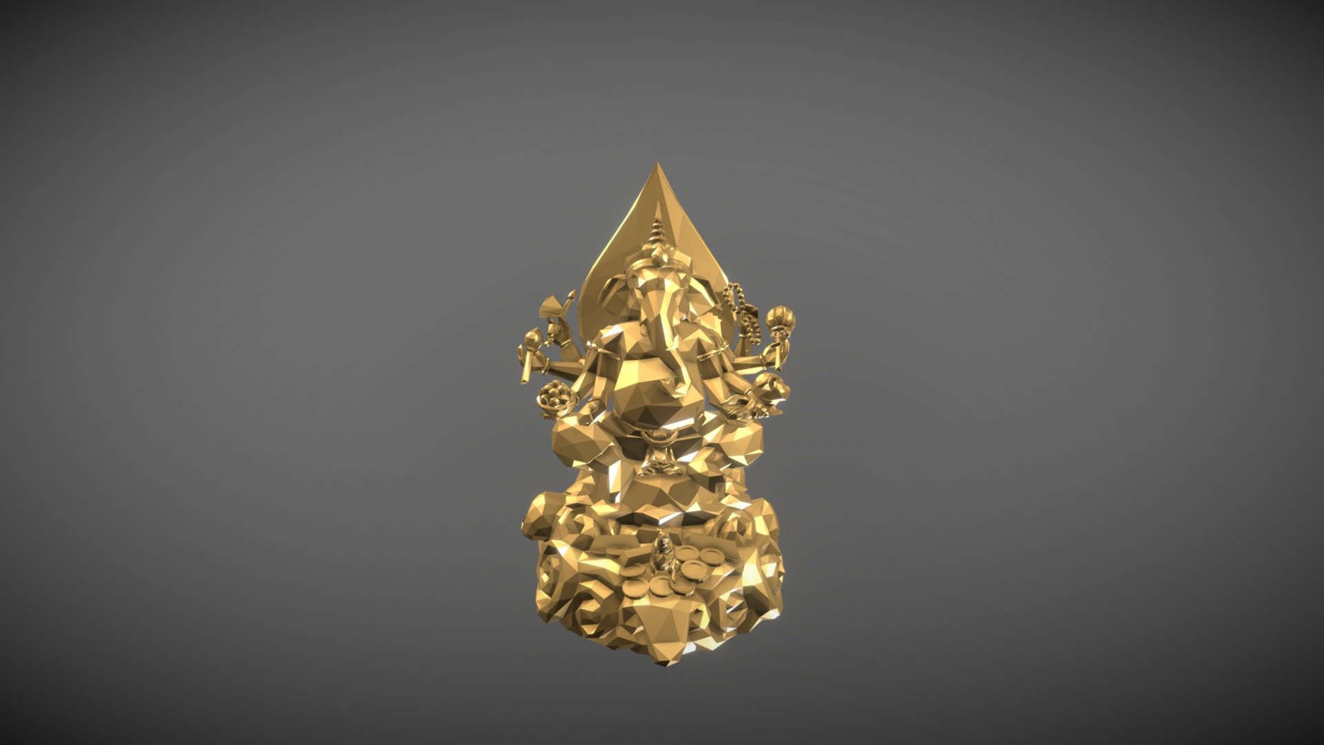 Gold Ganesha | SATTA - ศรัทธา - 3D model by SATTA Virtual Store ...