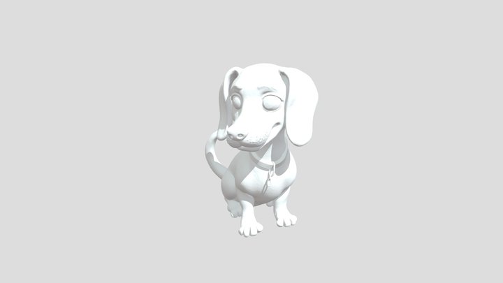 Dachshund dog 3D Model