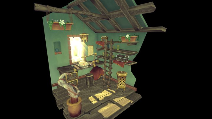 DAE Crib - Relic Appraiser's Study 3D Model