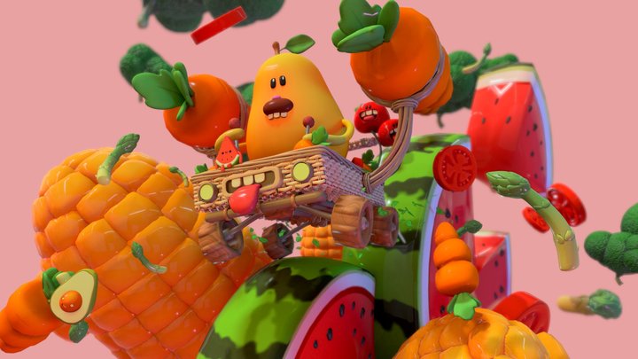Vegetable race  #bcon22challenge 3D Model
