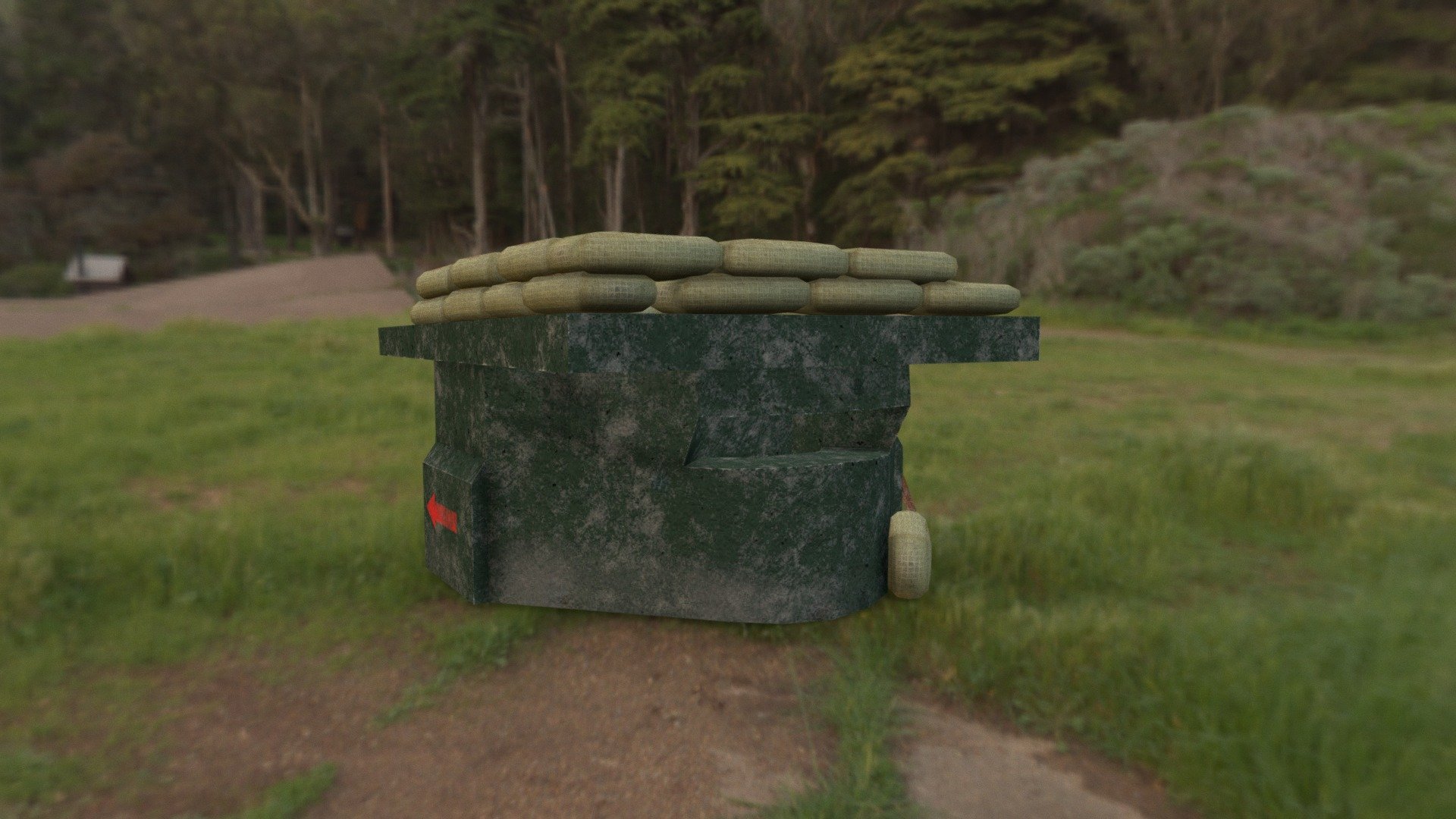 Long-term firing point(Low Poly)