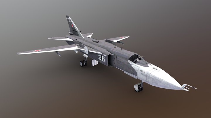 Russian Su-24 – Kostenloses 3D-Modell STL