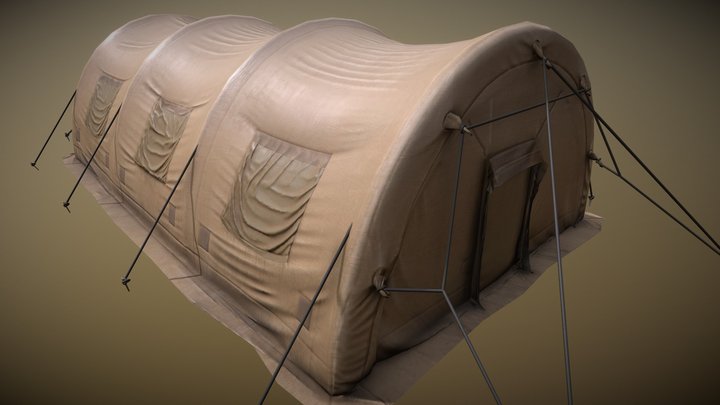 Military Tent 3D Model