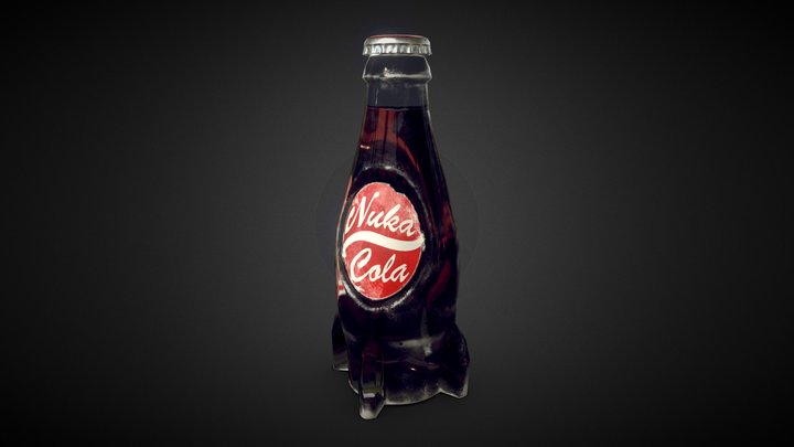 Fallout 4 Nuka Cola Bottle 3D Model